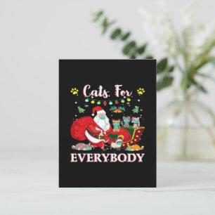 Cartão Postal Natal para Todos os Gatos