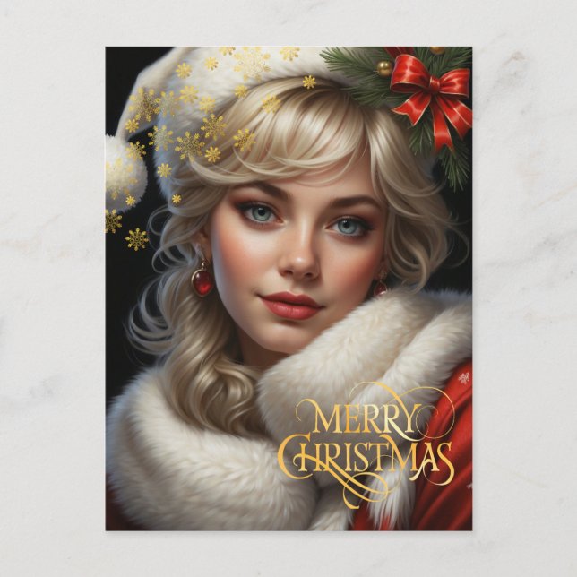 Cartão Postal Natal. Parabéns. (Frente)