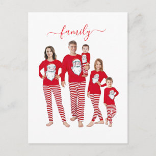 Cartão Postal Natal Personalizado Família Duas Fotos Dupla Face