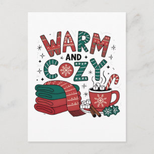 Cartão Postal Natal Quente Quente Quente Xmas De Cacau Quente Qu