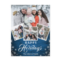 Natal Rustic Wood 4 PHOTO Saudação Feriado