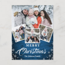 Natal Rustic Wood 4 PHOTO Saudação Feriado