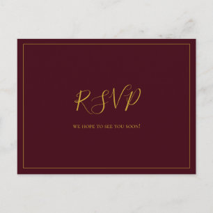 Cartão Postal Natal Simples e Elegante   Resposta para Casamento