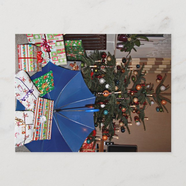 Cartão postal - Natal sob o Guarda-Chuva Azul (Frente)
