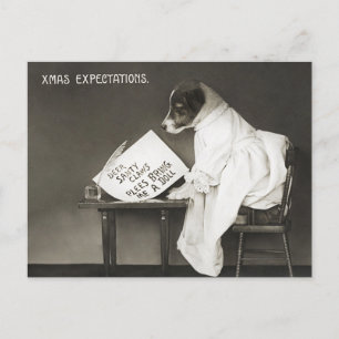 Cartão Postal natal vintage Engraçado