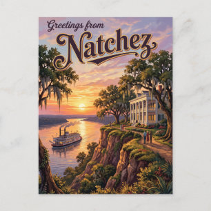 Cartão Postal Natchez Mississippi