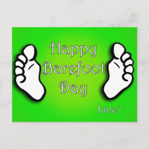 Cartão Postal National Go Barefoot Day June 1