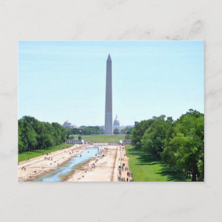 Cartão Postal National Mall Washington DC — Monumento a Washingt