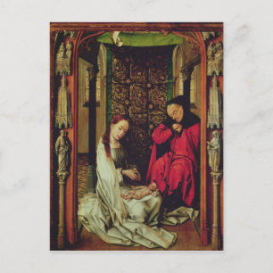 Cartão Postal Natividade, asa esquerda de um tríptico, c.1496