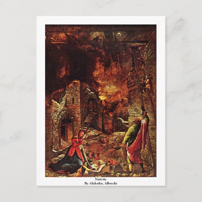 Cartão Postal Natividade De Altdorfer, Albrecht (Frente)