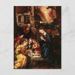 Cartão Postal Natividade dos Anjos e Menino Jesus - De VOS