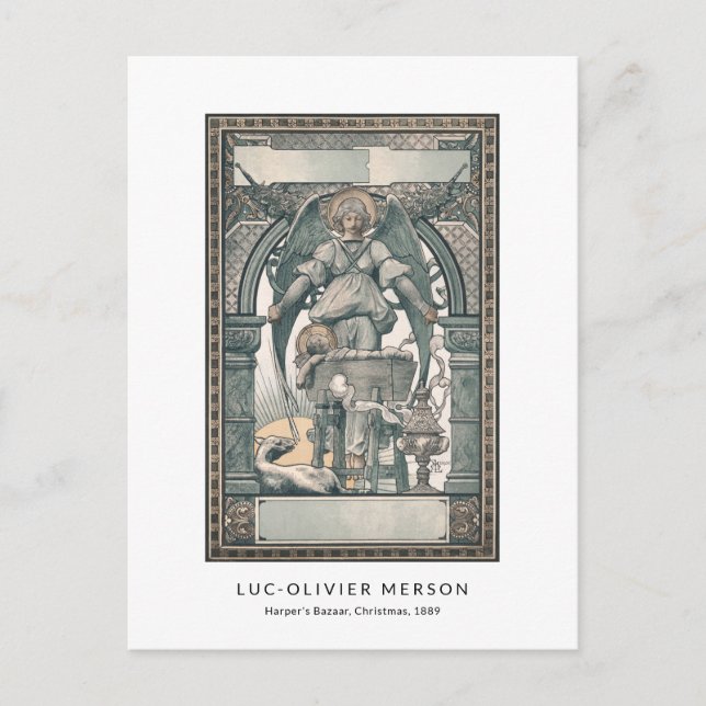 Cartão Postal Natividade Jesus Nascimento Natais vintages Anjos (Frente)