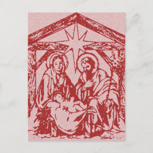 Cartão Postal Natividade Vermelha