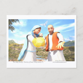 Cartão Postal Nativity of Jesus - The Holy Family 