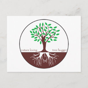 Cartão Postal Nature Loving Tree Hugger