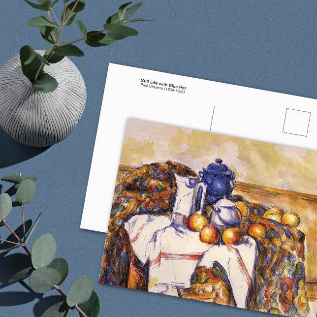 Cartão Postal Nature Morta Vaso Azul Paul Cezanne (Criador carregado)