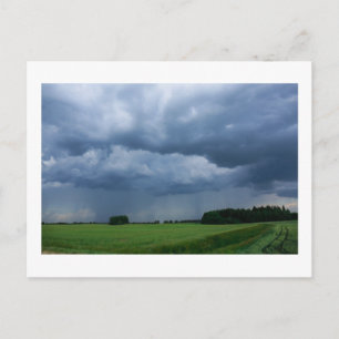 Cartão Postal Nature Stormy Sky Landscape Field