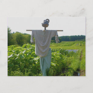 Cartão Postal Natureza do espantalho do jardim do país
