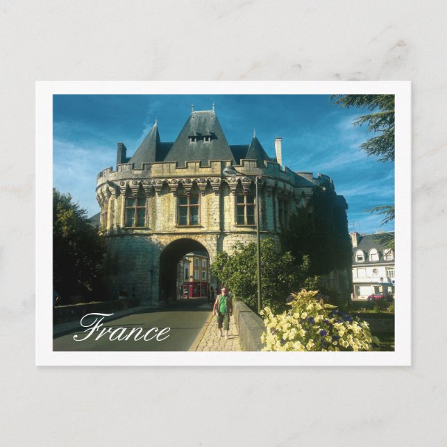 Cartão Postal Natureza dos edifícios da rua Cityscape França (Frente)
