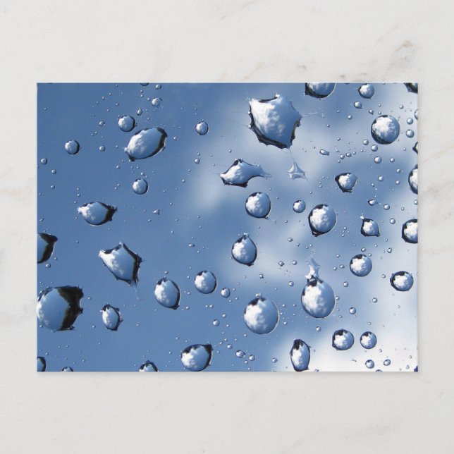 Cartão Postal Natureza Espiral Fibonacci De Lama Azul (Frente)