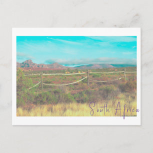 Cartão Postal Natureza Montanhas África do Sul ZA Campos