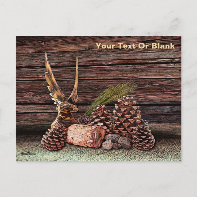 Cartão Postal Natureza Morta com Águia (Frente)