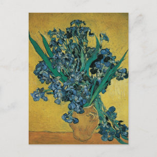 Cartão Postal Natureza-morta com Íris em um Vaso por Vincent van
