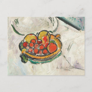 Cartão Postal Natureza-morta com Tigela de Frutas   George Lesli