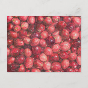 Cartão Postal Natureza-morta de Cranberries