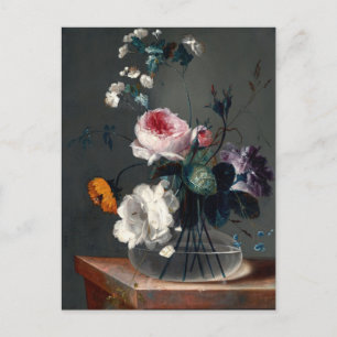 Cartão Postal Natureza-morta de flores por Johann Baptist Drechs