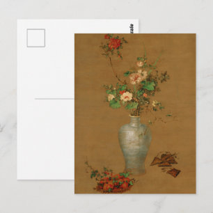 Cartão Postal Natureza-morta floral imperial chinesa por Castigl