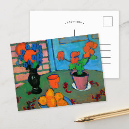 Cartão Postal Natureza-Morta Flores e Laranjas | de Jawlensky