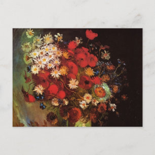 Cartão Postal Natureza Morta Flores em um Vaso de Vincent van Go