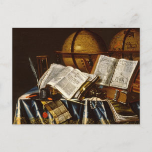 Cartão Postal Natureza-morta "Vanitas" - Adam Bernaert (1665)