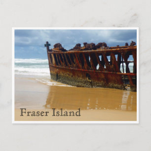 Cartão Postal naufrágio do navio fraser