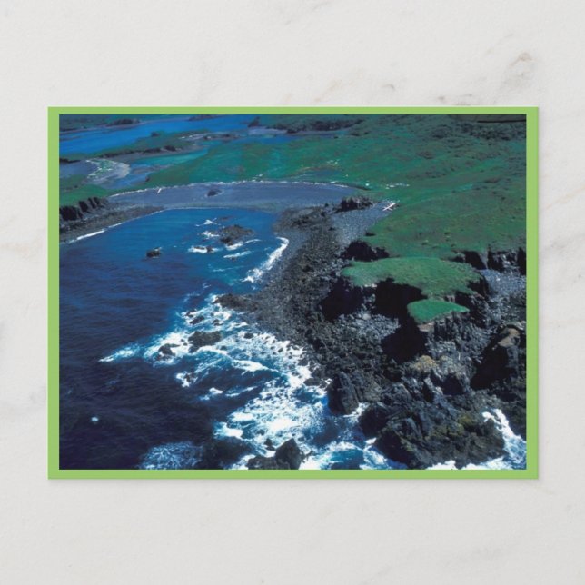 Cartão Postal Naugolka Point Coastline, Kodiak (Frente)