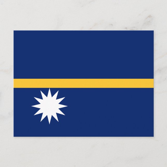 Cartão Postal Nauru Flag (Frente)