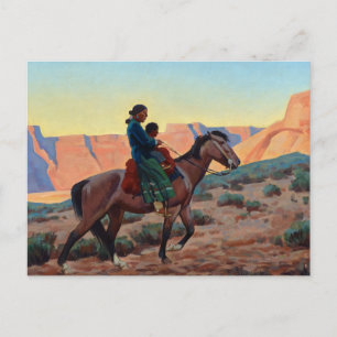 Cartão Postal Navajo Mãe, 1945 por Maynard Dixon