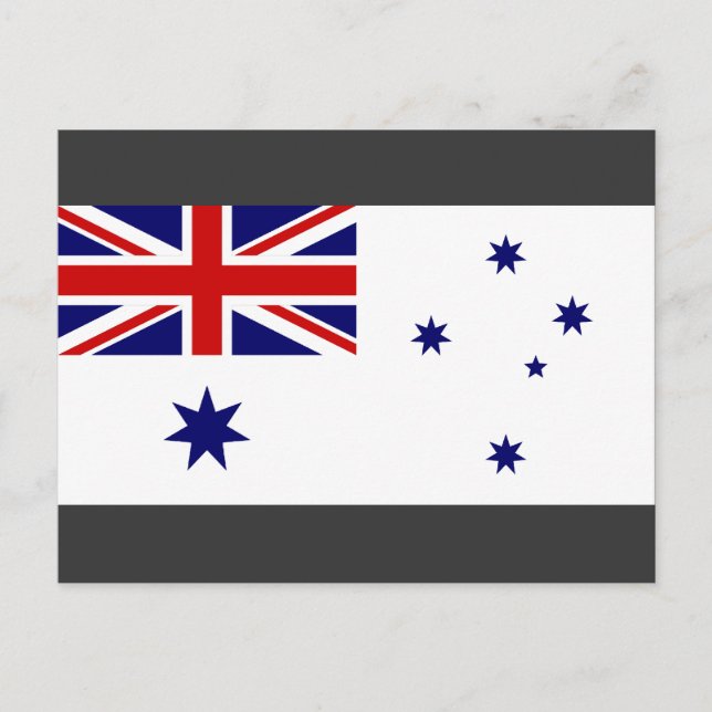 Cartão Postal Naval Ensign Austrália, Austrália (Frente)