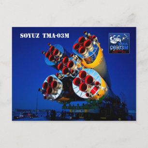 Cartão Postal nave espacial Soyuz TMA-03M, Cazaquistão