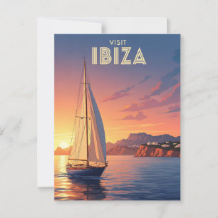 Cartão Postal Nave-vela em Ibiza Espanha