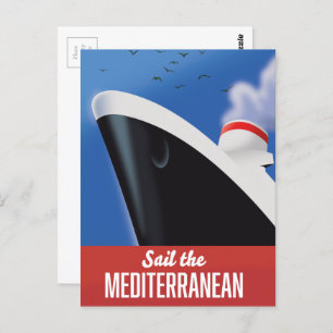 Cartão Postal Navegação no Mediterrâneo