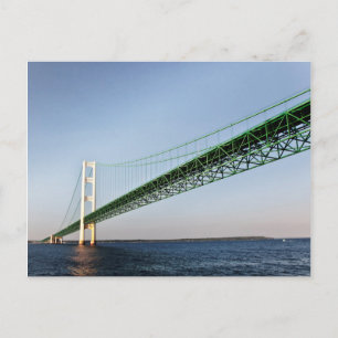 Cartão Postal Navegação Sob A Ponte Mackinac