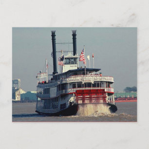 Cartão postal Navio a vapor Natchez New Orleans L