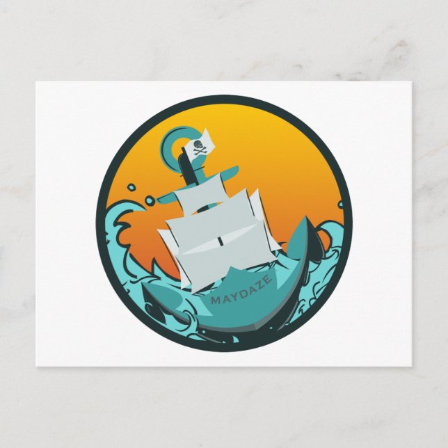 Cartão Postal navio afundador de maydazime (Frente)