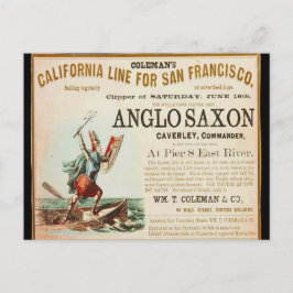 Cartão Postal Navio Anglo Saxon Clipper