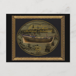 Cartão Postal Navio Colonial Americano Sir Edward Hawke
