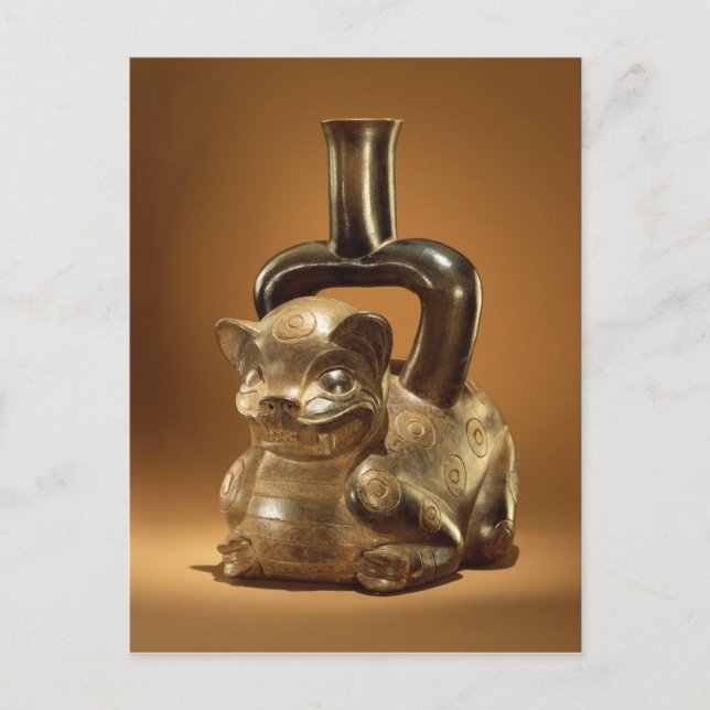 Cartão Postal Navio com puma, Cultura Chavin, c.90 BC (Frente)