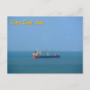 Cartão Postal Navio de carga de Corpus Christi