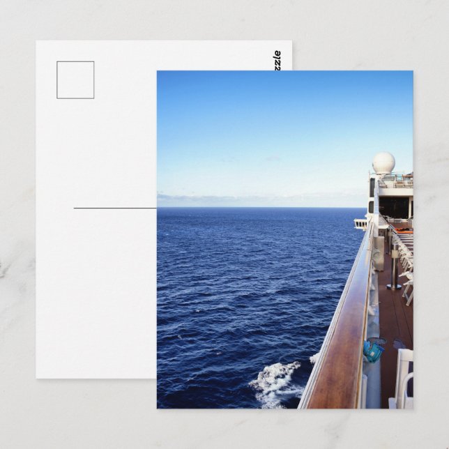 Cartão Postal Navio de cruzeiro (Frente/Verso)